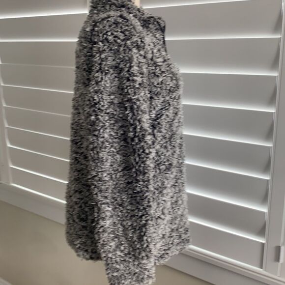 Weatherproof gray nubby soft 3/4 zip up sweater M - Picture 4 of 9